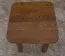 Stool Solid Pine Wood | Oak-Colored Finish | 45 x 35 x 35 cm | Modern Minimalist Design | Model 005