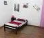 Dark Bed for Kids & Teens "Easy Premium Line" K1/1n | Solid Beech Wood | Chocolate Brown | 90 x 190 cm