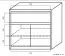 Popondetta 05 chest of drawers, colour: Sonoma oak - Measurements: 88 x 95 x 38 cm (H x W x D)