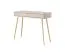Elegant Dressing Table Sloughia 15 | Beige | Metal Legs & Handles | ABS Edge Protection | 78 x 100 x 38 cm | Slatted Front
