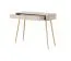 Elegant Dressing Table Sloughia 15 | Beige | Metal Legs & Handles | ABS Edge Protection | 78 x 100 x 38 cm | Slatted Front