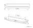 Suspended rack / Wall shelf Tullahoma 09, Colour: Oak / Glossy White - Measurements: 25 x 134 x 24 cm (H x W x D)