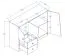 Chest of drawers Sirte 07, Colour: Oak / White / Black high gloss - Measurements: 90 x 120 x 40 cm (H x W x D)