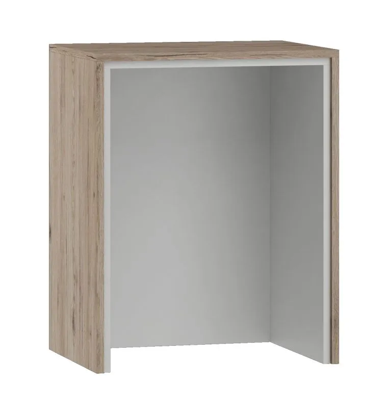 Desk Extension for Cianjur | Oak / White | 77 x 60 x 45 cm | Space-Saving Design