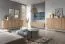 Modern TV Cabinet Ashford 01 | Oak Riviera & Marble Bianco | 48 x 144 x 37 cm | 3 Doors