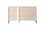 Chest of drawers with six drawers Zaghouan 03, Color: Beige - Dimensions: 81.5 x 137 x 39.5 cm (H x W x D)