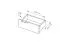 Narrow chest of drawers with soft-close system Fouchana 11, color: black / oak Artisan - Dimensions: 81 x 103 x 39.5 cm (H x W x D), with three drawers
