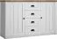 Dresser Segnas 03, Colour: White Pine / Brown Oak - 88 x 130 x 43 cm (h x w x d)