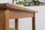 Solid Pine Wood Table Junco 226C | Rustic Oak Look | 100 x 50 cm | Modern Angular Design