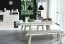 Bench Minnea 36 | White / Oak | 46 x 170 x 36 cm | Modern Dining Bench