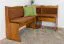 Corner Bench Solid Pine Wood | Oak Rustic Look | Junco 244 | L-Shaped | 85 x 111 x 151.50 cm