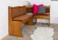 Corner Bench Solid Pine Wood | Oak Rustic Look | Junco 244 | L-Shaped | 85 x 111 x 151.50 cm