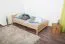 Single bed / guest bed solid beech wood natural 117, incl. slatted frame - lying surface 120 x 200 cm