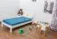 Single bed / guest bed solid pine wood white lacquered A27, incl. slatted frame - dimensions 90 x 200 cm
