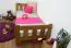 Children's & Youth Bed Solid Pine Oak Color A22 | Includes Slatted Frame | 90 x 200 cm