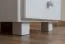 Nightstand Solid Pine | White Lacquered | 1 Drawer & Open Compartment | 43 x 43 x 33 cm | Model 004