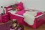 Children's Bed / Youth Bed Easy Premium Line K1/2h | 2nd Berth & Cover Panels | 90 x 200 cm Solid Beech Pink Lacquered