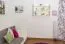Hanging Wall Shelf Solid Pine White Lacquered 012 | 3 Shelves | 70 x 90 x 20 cm | Modern Design
