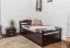 Children's Bed & Youth Bed Easy Premium Line K1/2h | 2nd Berth & 2 Cover Panels | 90 x 200 cm Solid Beech | Chocolate Brown