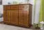 Sideboard 009, 3 doors, 3 drawers, solid pine wood, oak finish - H100 x W150 x D45 cm 