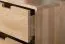 Desk Solid Oak Natural Aurornis 69 | Modern Design | 75 x 142 x 55 cm | 3 Drawers, 1 Door, 1 Shelf
