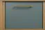 Braianik 17 Desk in Wotan Oak / Green, 75 x 138 x 53 cm, with 2 practical drawers, metal handles, ABS edge protection, office, living room