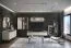 Display Cabinet with Soft Close System and LED Lighting | Cream | 2 Glass Doors | 2 Glass Shelves | 124 x 81 x 43 cm | Metal Legs