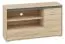 TV base unit Mochis 17, Colour: Sonoma Oak light including 3 colour inserts - measurements: 66 x 120 x 34 cm (H x W x D), with 1 door, 1 drawer and 4 compartments