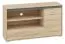 Mochis 17 TV Base Unit | Sonoma Oak Light | 3 Color Inserts | 66 x 120 x 34 cm | 1 Door, 1 Drawer, 4 Compartments