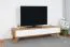 Timaru 22 TV Cabinet, Oiled Wild Oak / White, Partially Solid Wood - Dimensions: 33 x 134 x 40 cm (H x W x D)