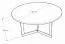 Coffee table Granollers 02, Colour: White Marble - Measurements: 80 x 80 x 42 cm (W x D x H)