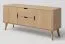TV base cabinet solid oak natural Aurornis 59 - Measurements: 64 x 142 x 40 cm (H x W x D)