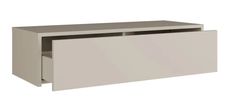 Hanging dressing table | 1 drawer | wall-mounted | push-to-open system | 93 x 35 x 23 cm | beige-cashmere | Himara 04