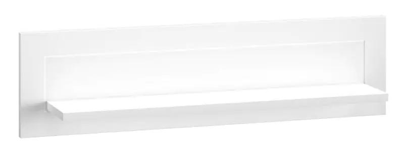Suspended rack / Wall shelf Oulainen 11, Colour: White - Measurements: 28 x 106 x 20 cm (H x W x D)