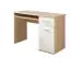 Desk with one drawer and one door Velle 10, color: oak Sonoma / white - dimensions: 76 x 104 x 50 cm (H x W x D), with extendable shelf