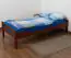 Single bed "Easy Premium Line" K1/1n, solid beech wood, cherry coloured - 90 x 190 cm