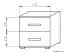Roll container Tabubil 12, colour: wenge / grey - Measurements: 53 x 50 x 50 cm (H x W x D)