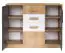 Chest of drawers Valbom 06, Colour: Oak riviera / White / Graphite - Measurements: 91 x 120 x 40 cm (h x w x d), with 2 doors, 4 drawers and shelves