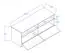 TV base cabinet Sirte 08, Colour: Oak / White / black matt - Measurements: 45 x 120 x 40 cm (H x W x D)
