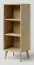 Shelf solid pine wood natural Aurornis 22 - Measurements: 125 x 50 x 40 cm (H x W x D)