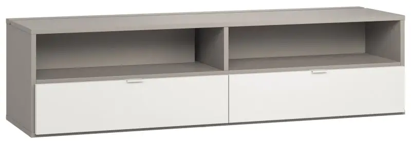 TV base cabinet Bellaco 15, Colour: Grey / White - Measurements: 49 x 180 x 47 cm (H x W x D)