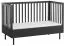 Baby bed / Kid bed Airin 02, Colour: Black - Lying surface: 70 x 140 cm (W x L)