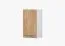 Wall Unit with Hinge Door | Brown/White Wood Look | Parnassus 04 | 1 Door | Metal Silver Handles | 71.5 x 40 x 29 cm