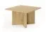 Coffee table | color: oiled oak | square | 80 x 80 x 49 cm | ABS edge protection | coffee table | high-quality workmanship | for living room