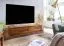 TV Cabinet Lowboard, Sheesham Brown, Semi-Solid | 25 x 108 x 34 cm | 2 Drawers | Modern Wall-Mounted Design