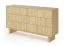 Chest of drawers | color: oiled oak | 6 drawers | push-to-open function | full-extension drawers | 153 x 38 x 83 cm | sideboard | for living room