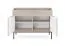 Modern Chest of Drawers Worthing 65 | 2 Drawers & 2 Doors | Cashmere Finish | Black Legs | 83 x 104 x 39 cm