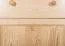 2 Drawer, 1 Door Sideboard Junco 161, solid pine wood, clearly varnished - H123 x W60 x D42 cm