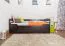 Children's Bed & Youth Bed Easy Premium Line K1/h/s | 2nd Berth & 2 Cover Panels | Solid Beech Wood | 90 x 200 cm | Chocolate Brown