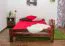 Youth Bed Solid Pine Walnut A11 | Slatted Frame Included | 160 x 200 cm | Modern Design & Stability